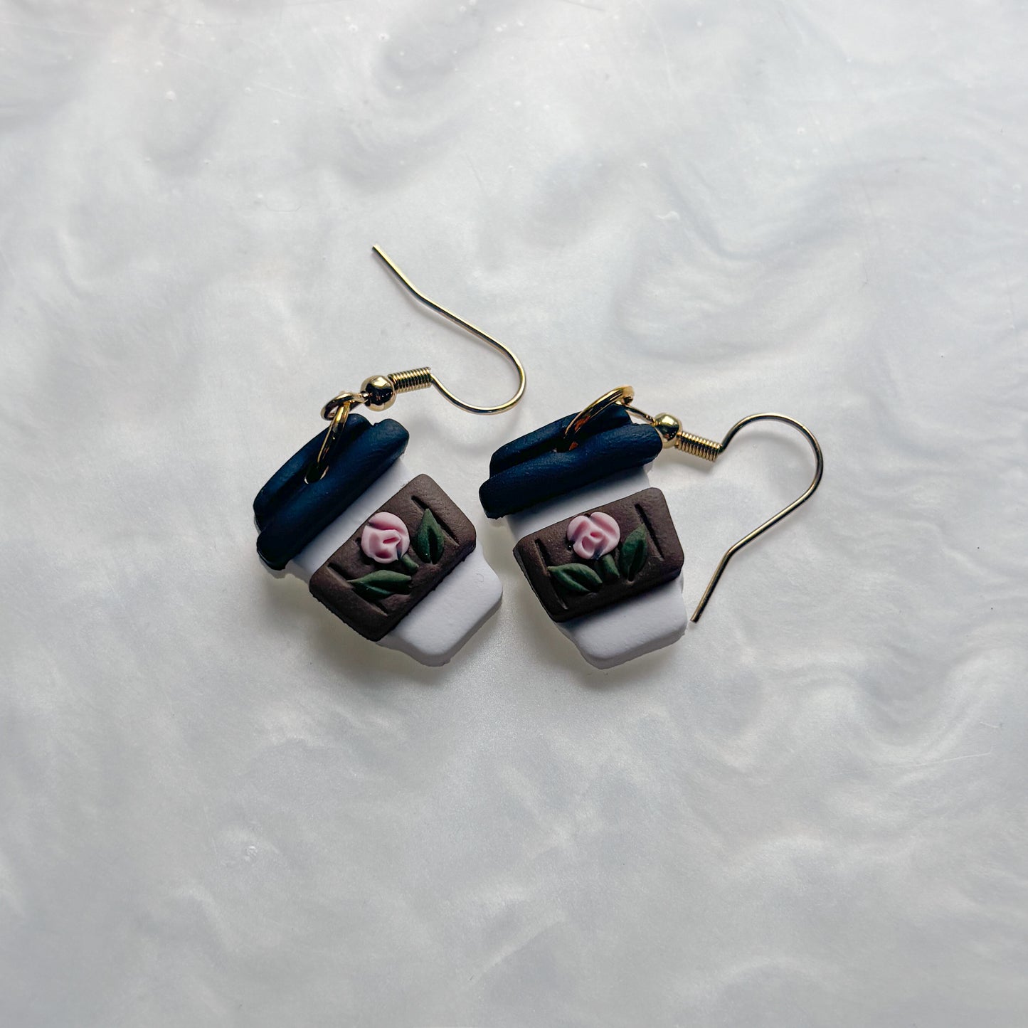 ROSE LATTE EARRINGS