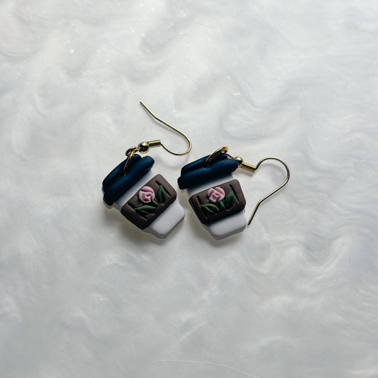 ROSE LATTE EARRINGS