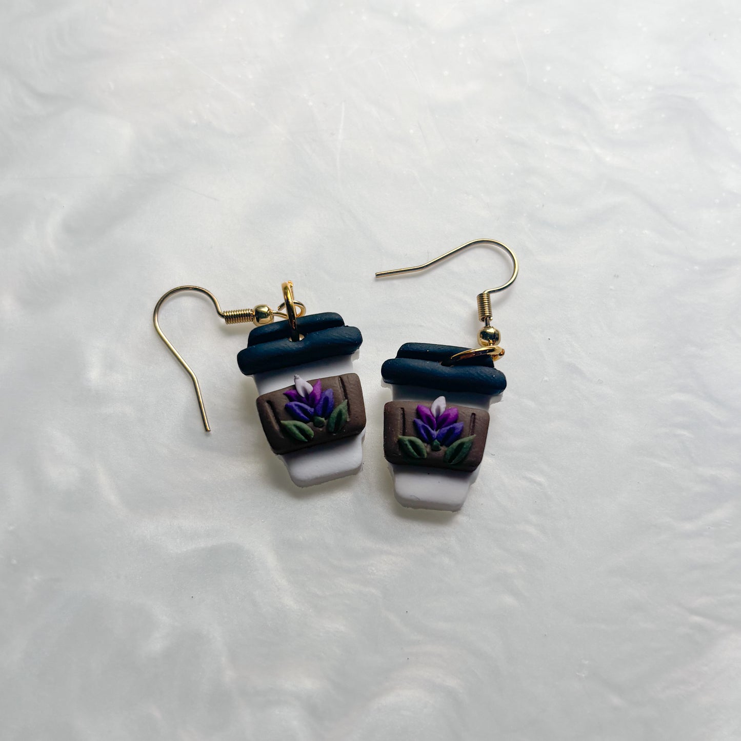 LAVENDER LATTE EARRINGS
