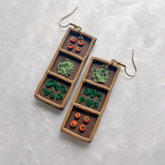 GARDEN VEGGIE BOXES EARRINGS