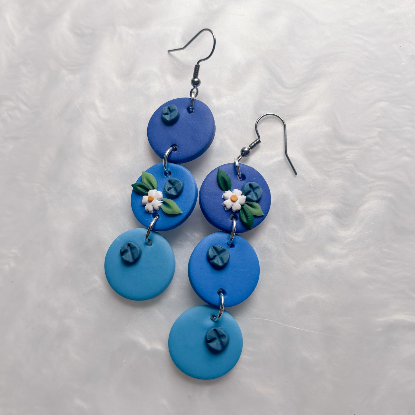BLUEBERRY TRIO EARRINGS