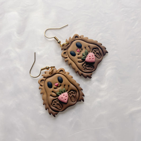HEDGEHOG & STRAWBERRY EARRINGS