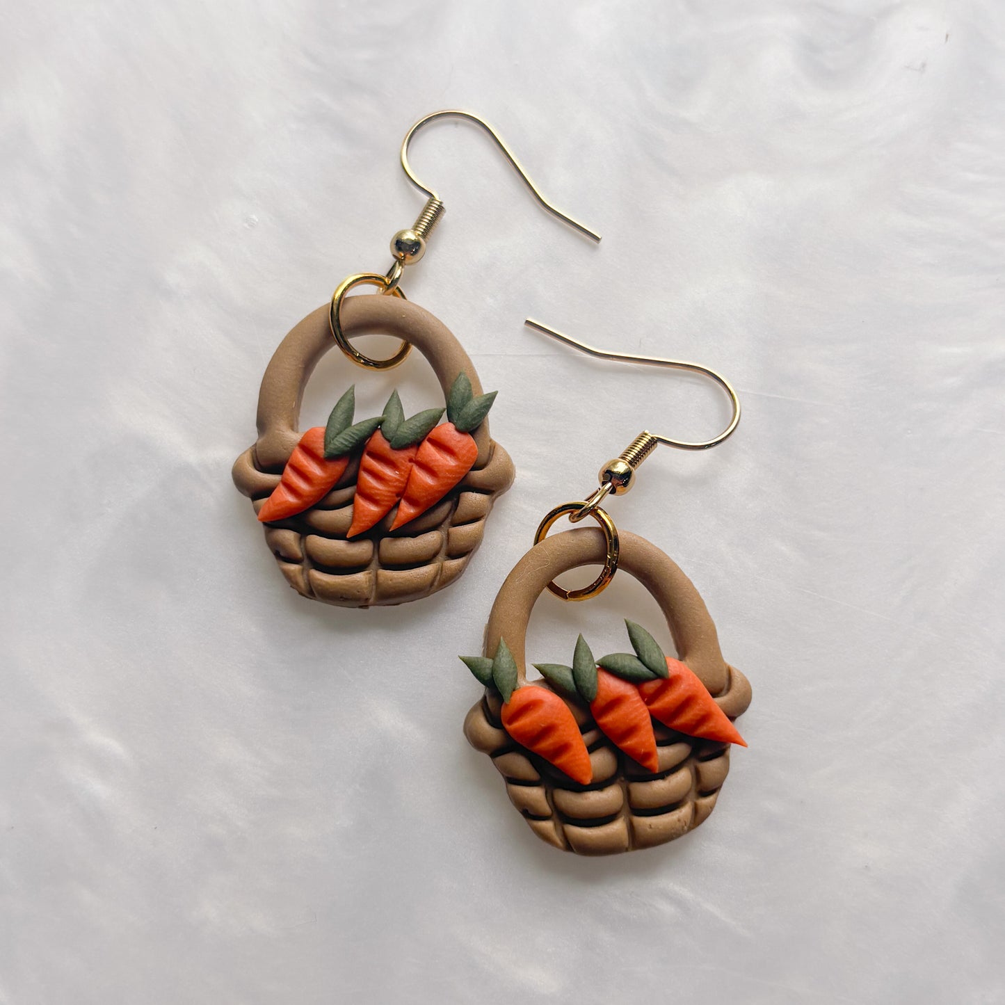 CARROT BASKET EARRINGS