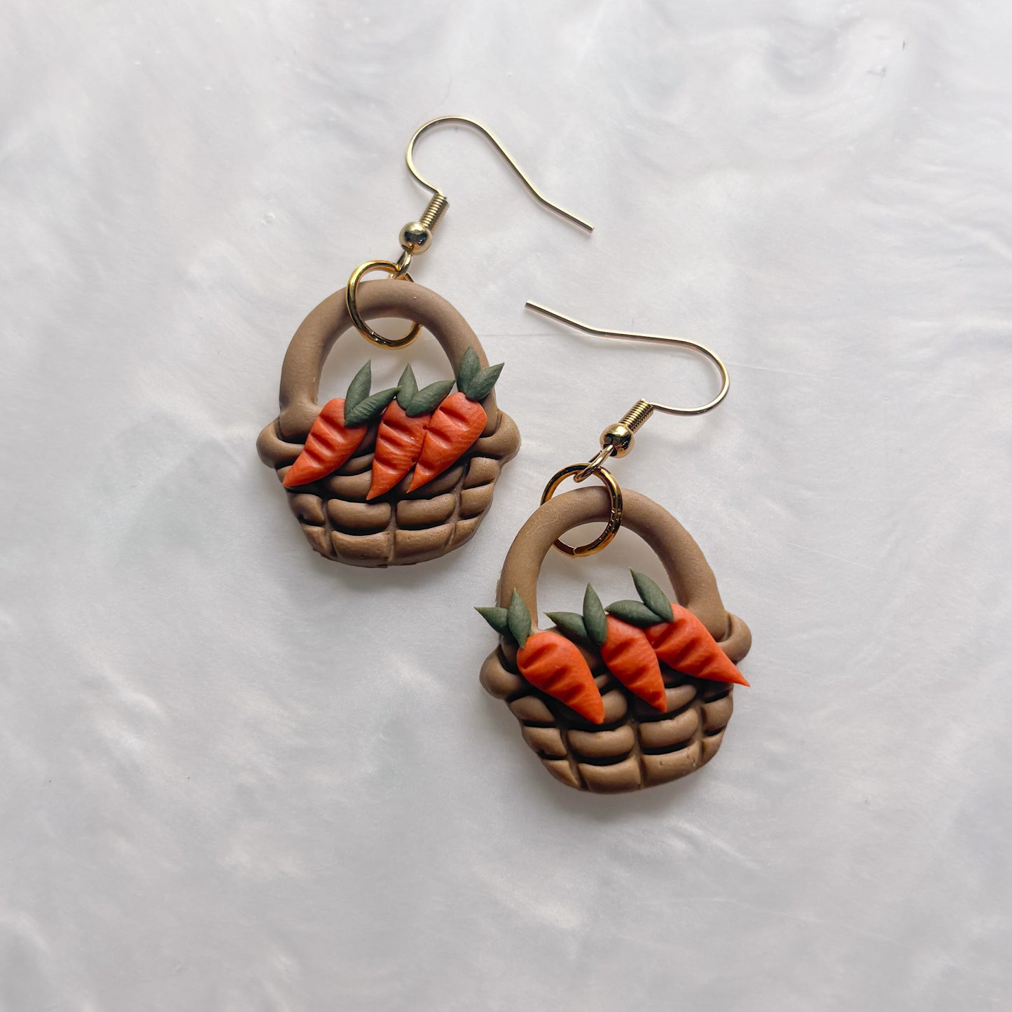 CARROT BASKET EARRINGS