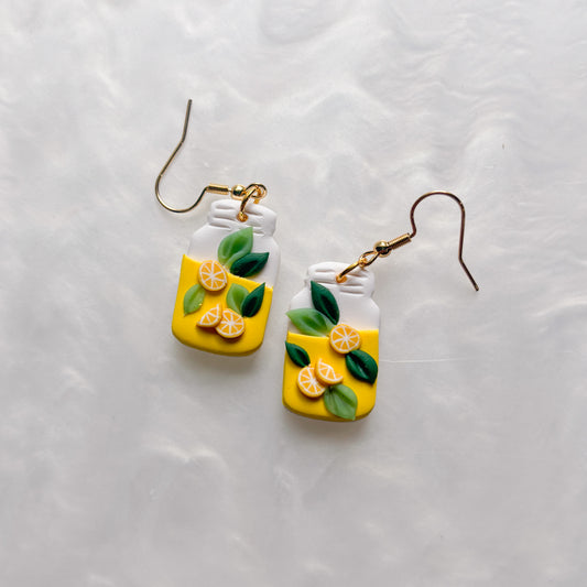 LEMONADE JAR EARRINGS