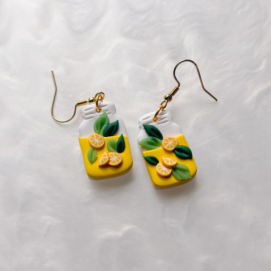 LEMONADE JAR EARRINGS
