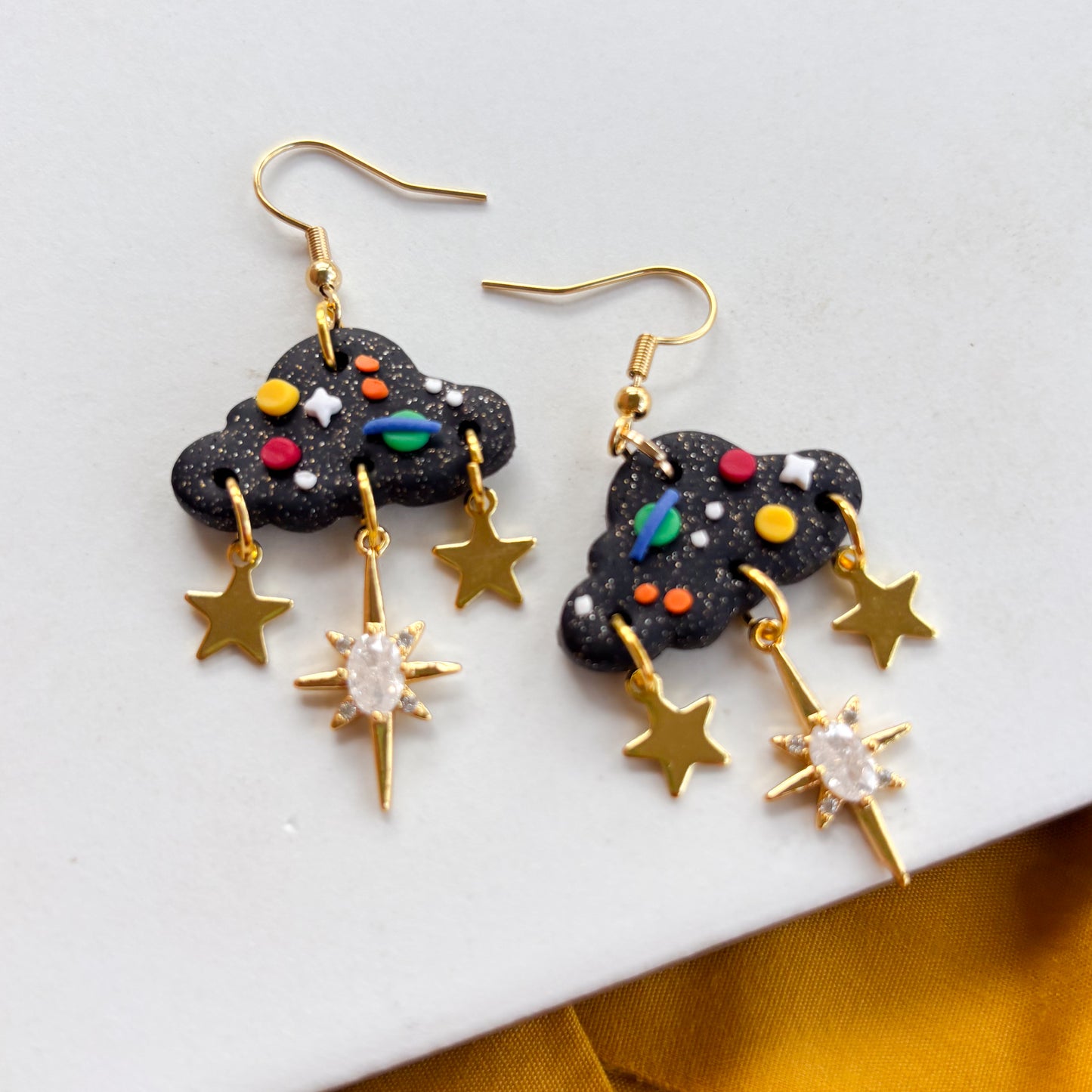 SPACE CLOUD EARRINGS