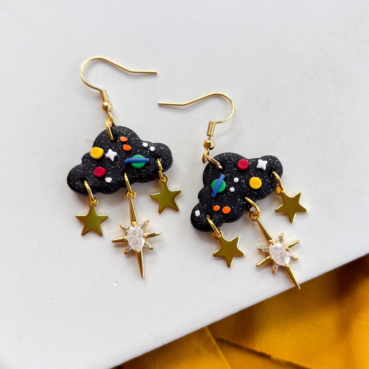 SPACE CLOUD EARRINGS