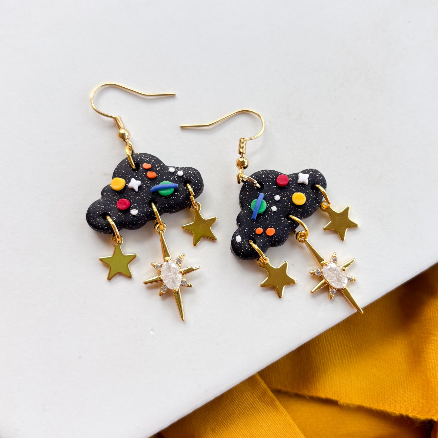 SPACE CLOUD EARRINGS