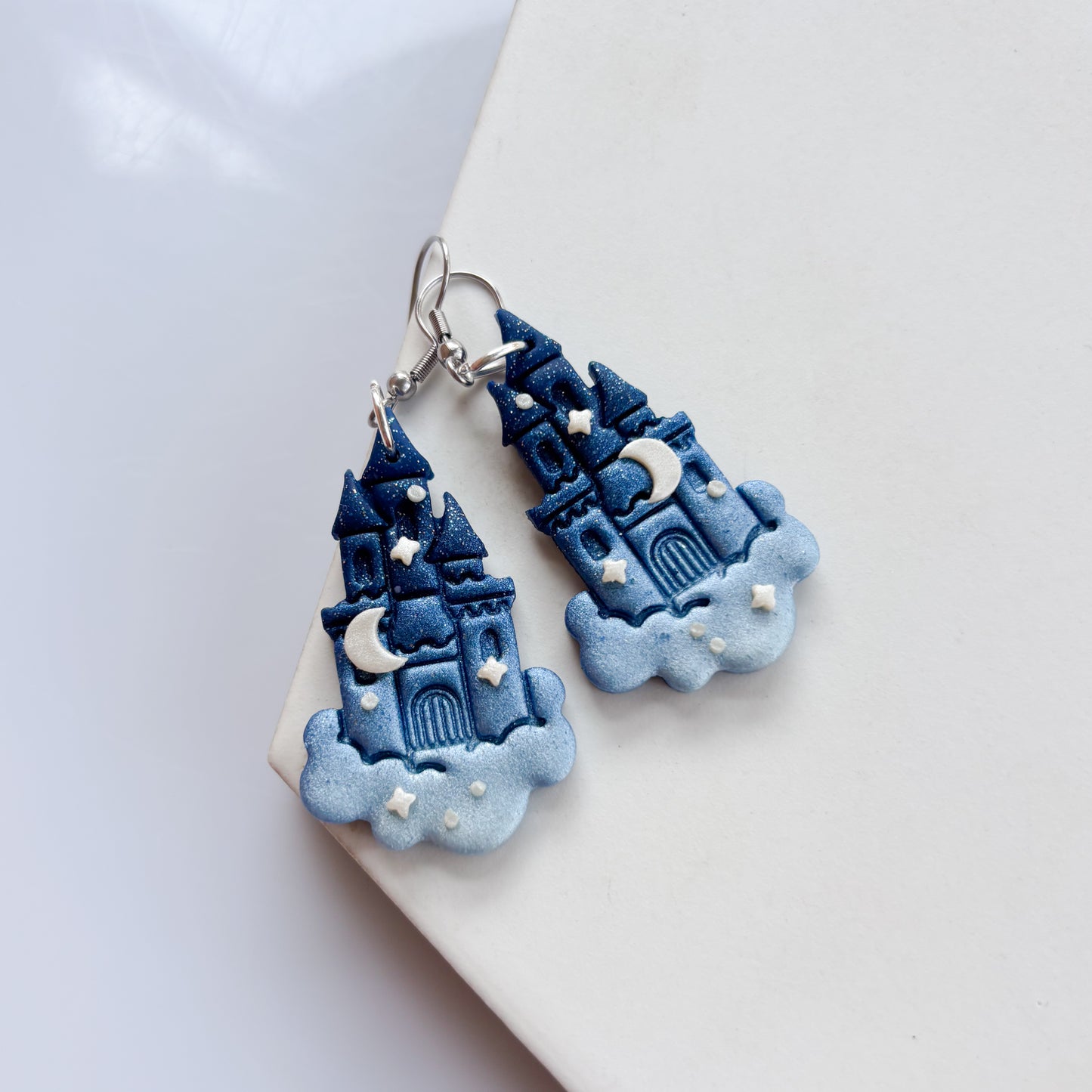 BLUE CASTLE IN THE CLOUD EARRINGS