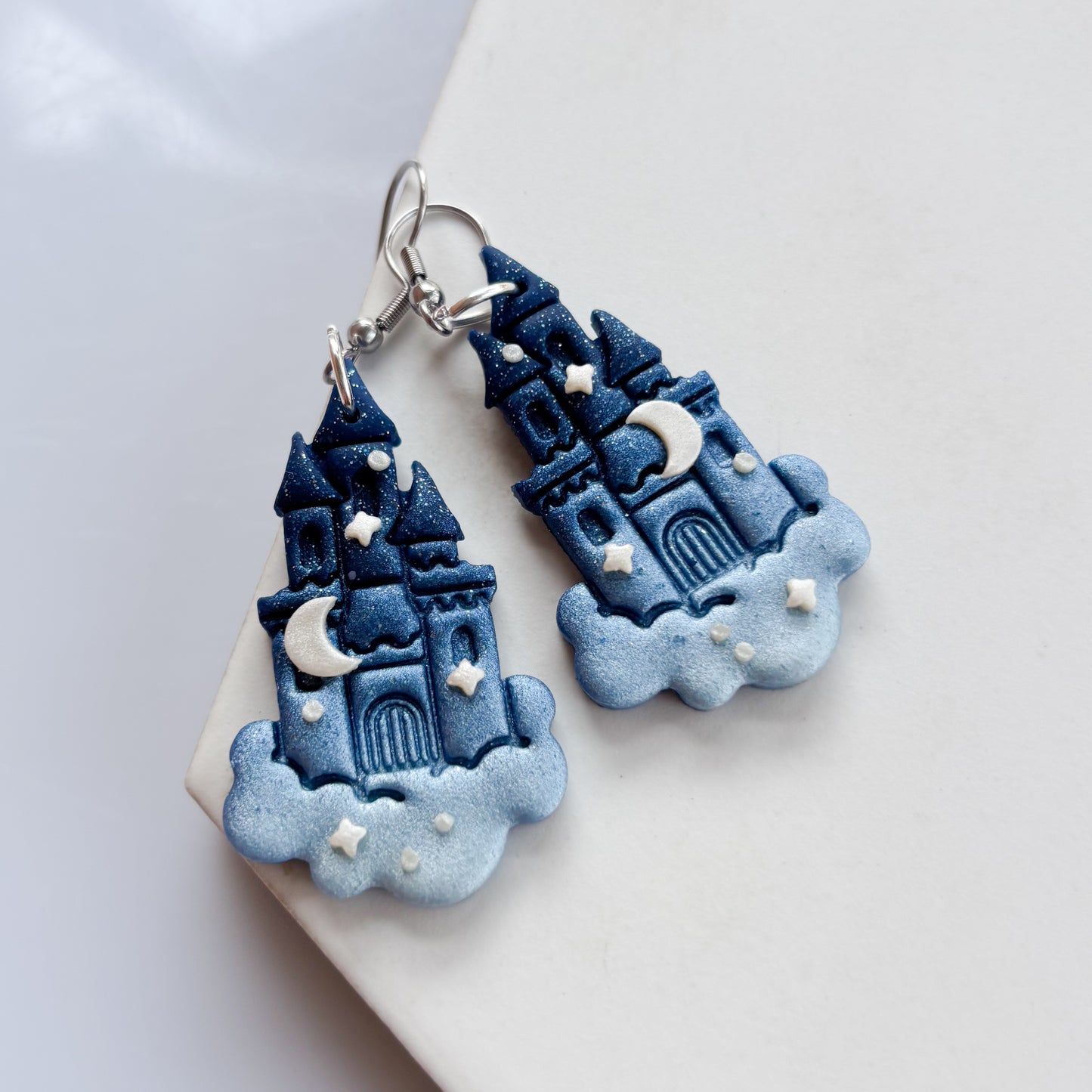 BLUE CASTLE IN THE CLOUD EARRINGS