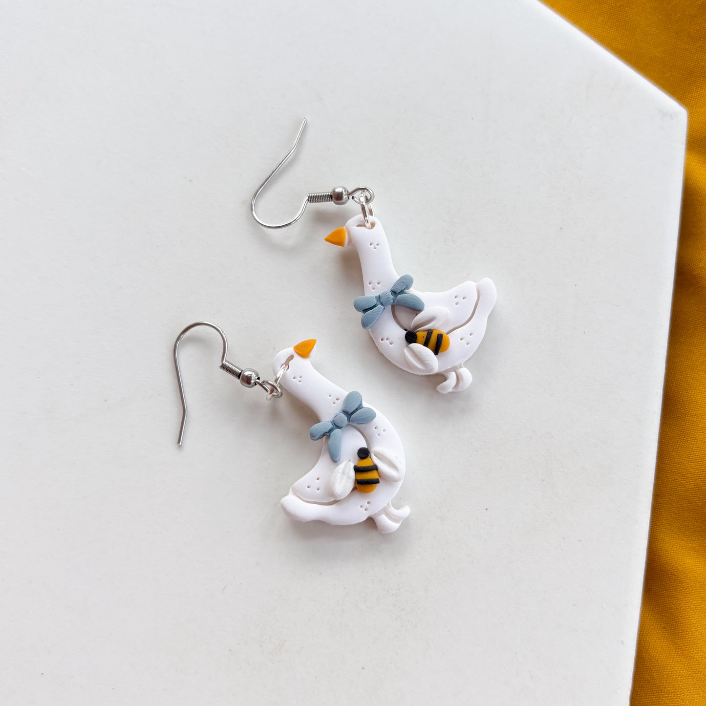 BLUE & BEE GOOSE EARRINGS
