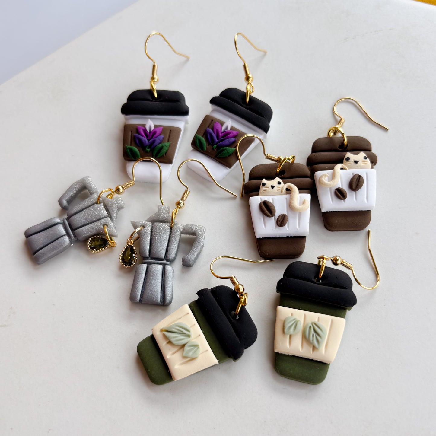 LAVENDER LATTE EARRINGS