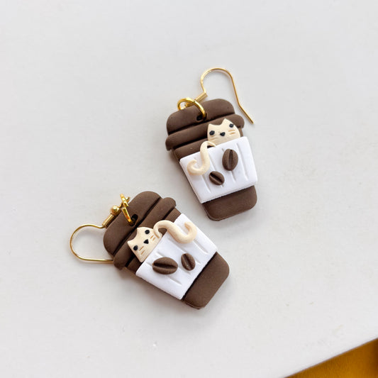 CAT-PPUCHINO EARRINGS