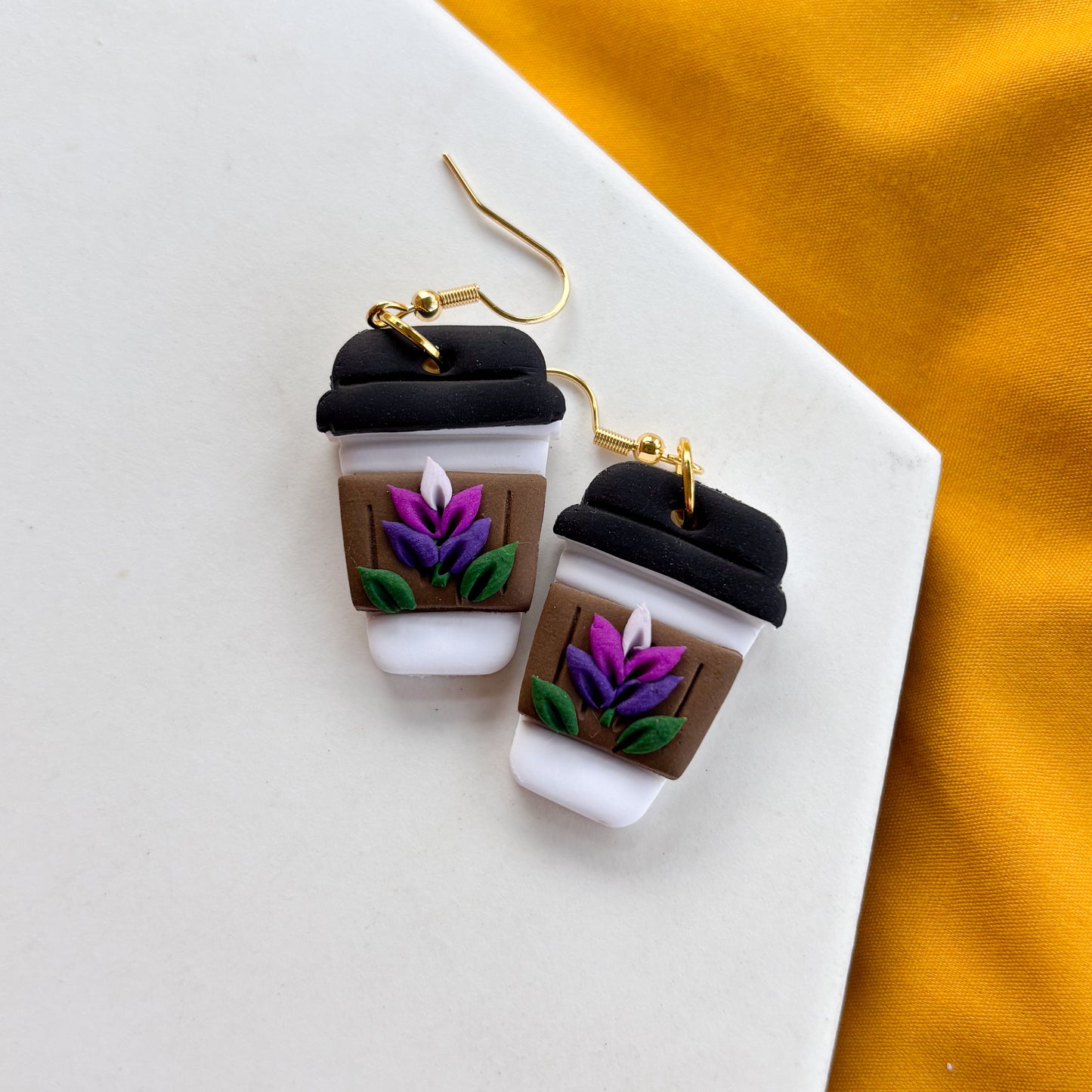 LAVENDER LATTE EARRINGS