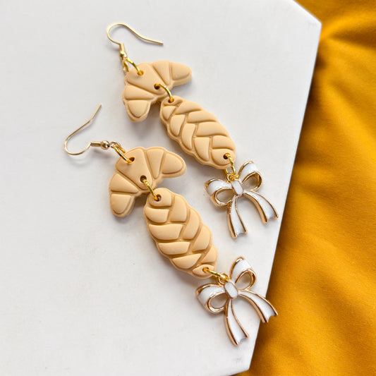 BREAD DUO DANGLE EARRINGS