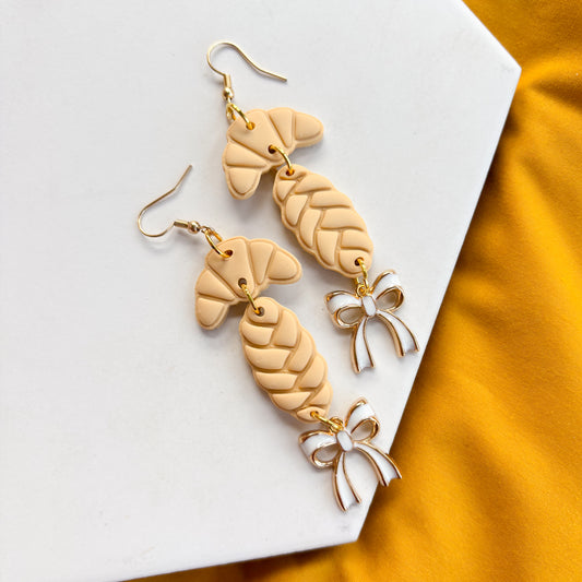 BREAD DUO DANGLE EARRINGS