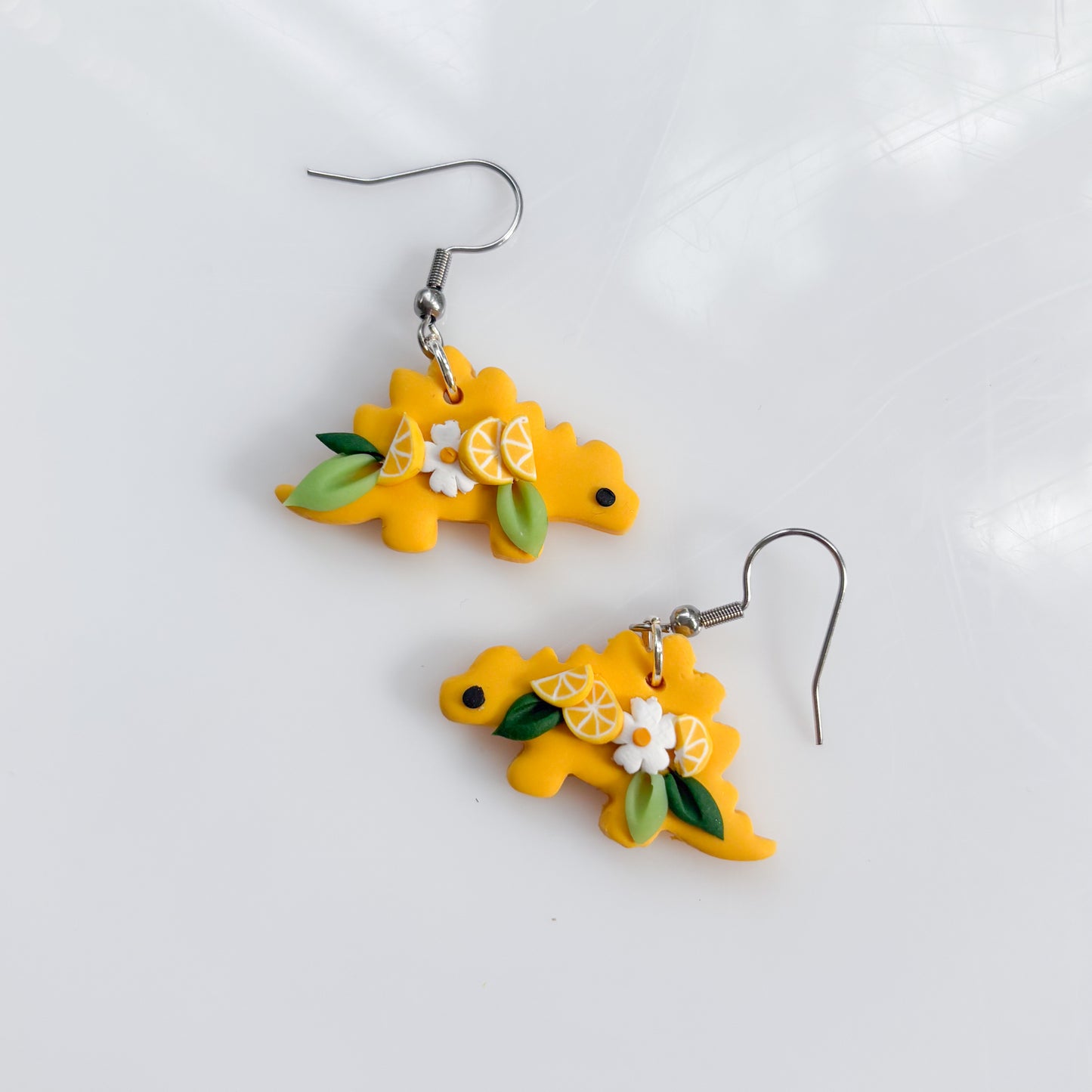 LEMON DINO EARRINGS (STEGO)