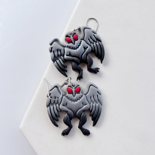 MOTHMAN EARRINGS (VERSION 2)