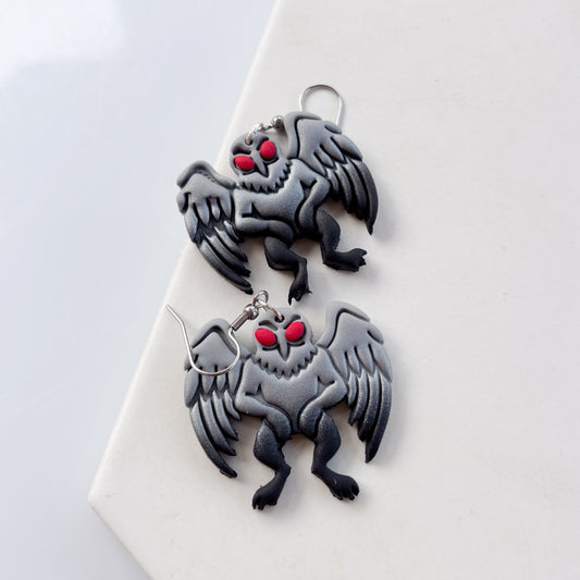 MOTHMAN EARRINGS (VERSION 2)