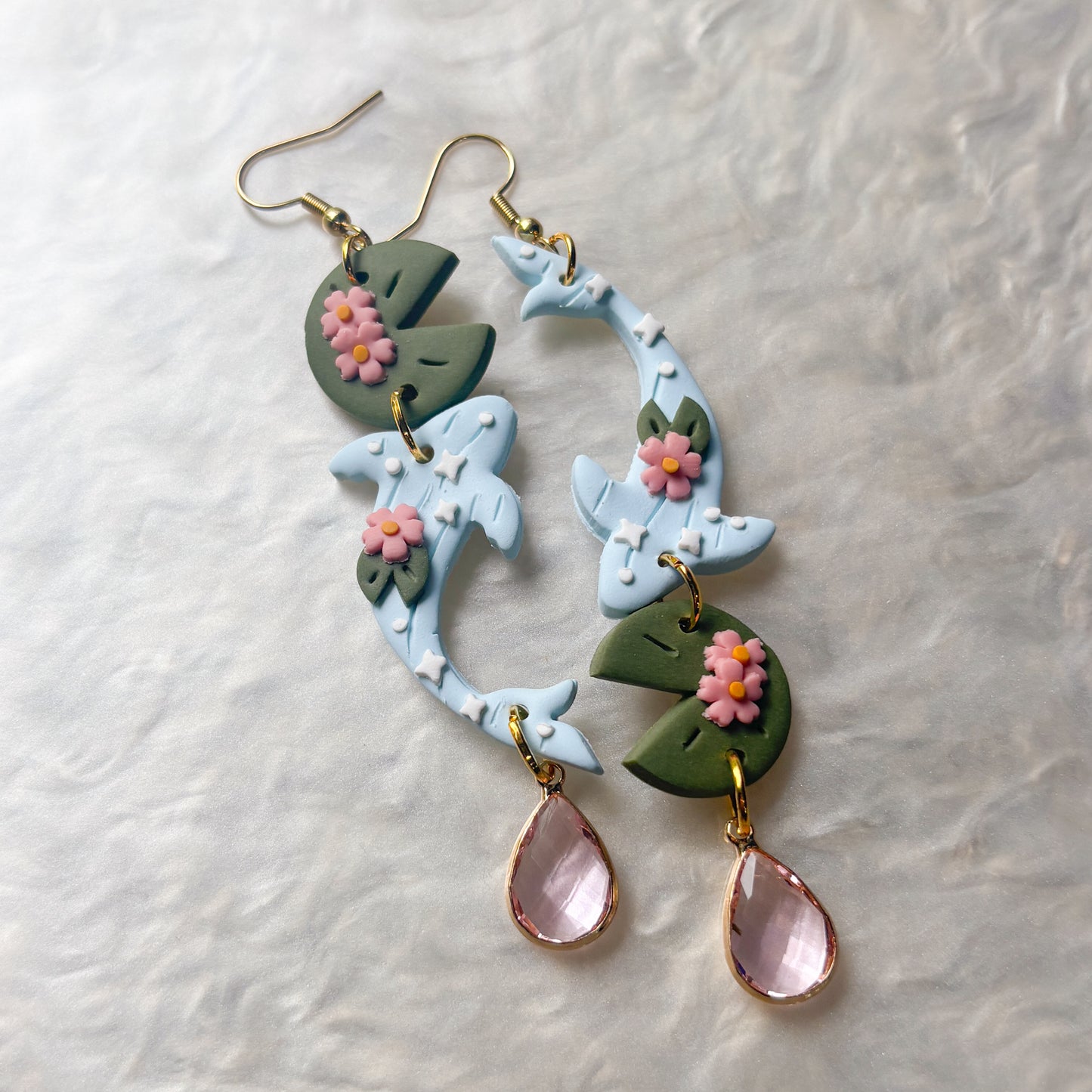 BLUE RIVER KOI EARRINGS