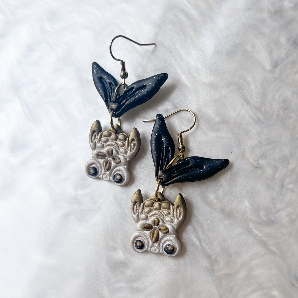 PEARLY METALLIC KOI FISH EARRINGS