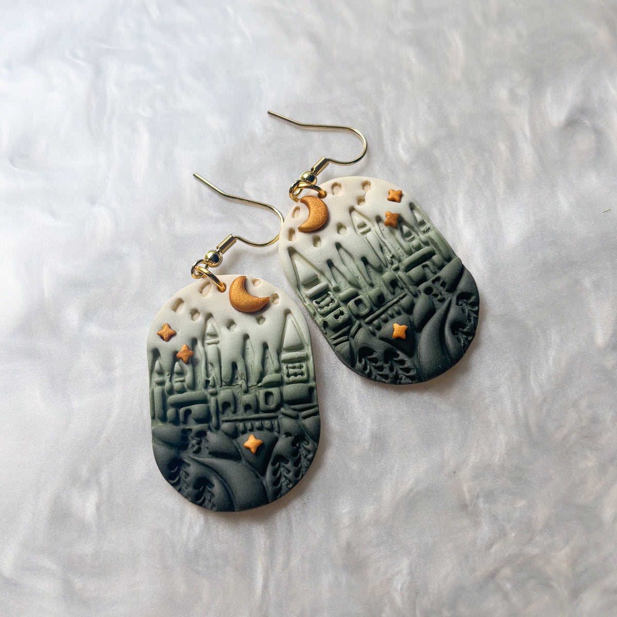 FOREST CASTLE IMPRINT EARRINGS