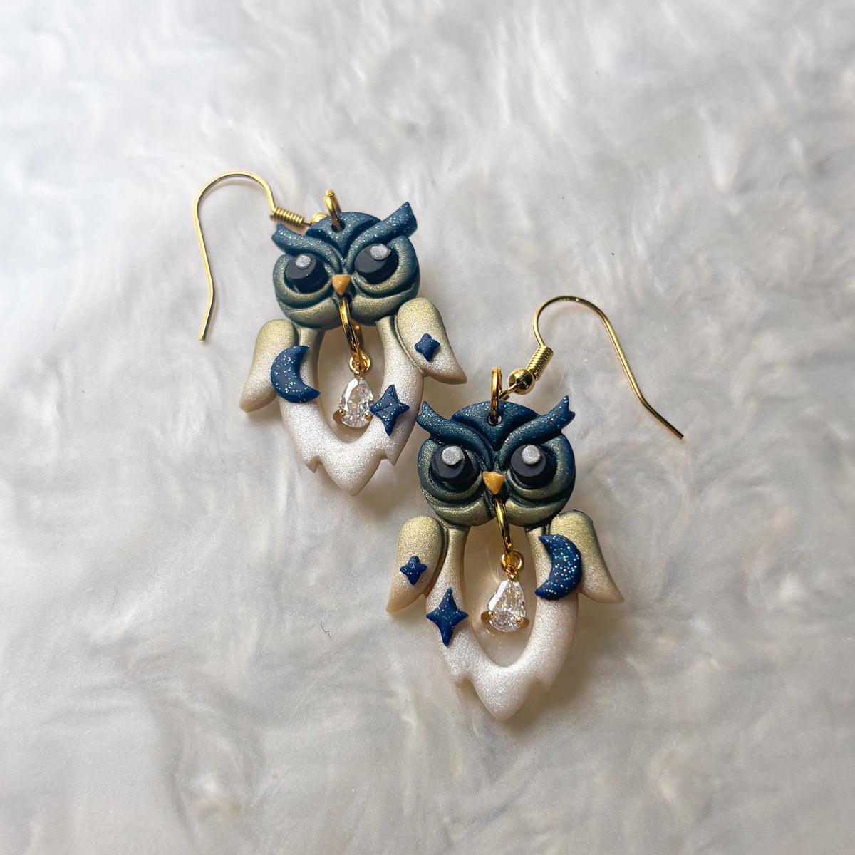 STARRY NIGHT OWL EARRINGS