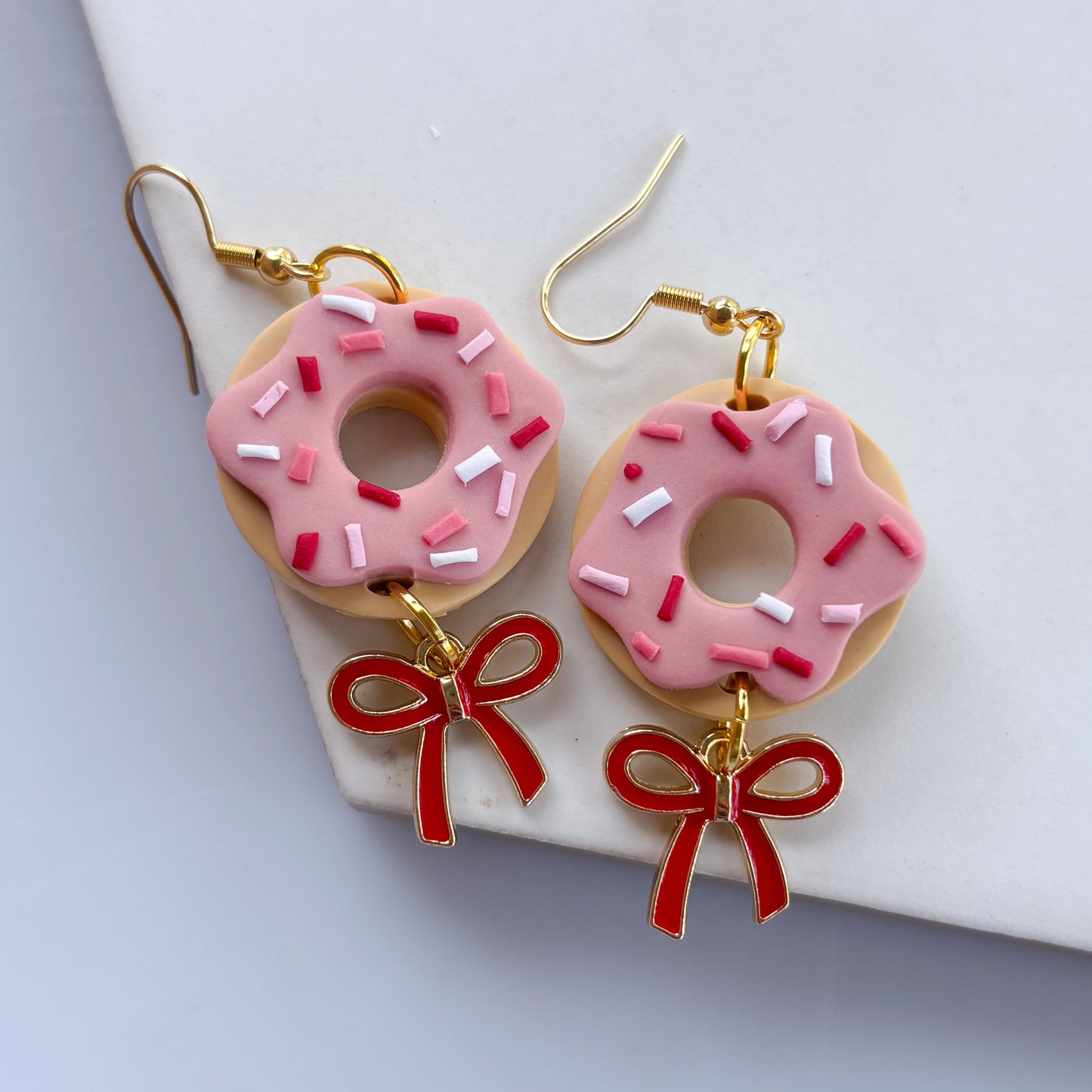 PINK DONUT EARRINGS