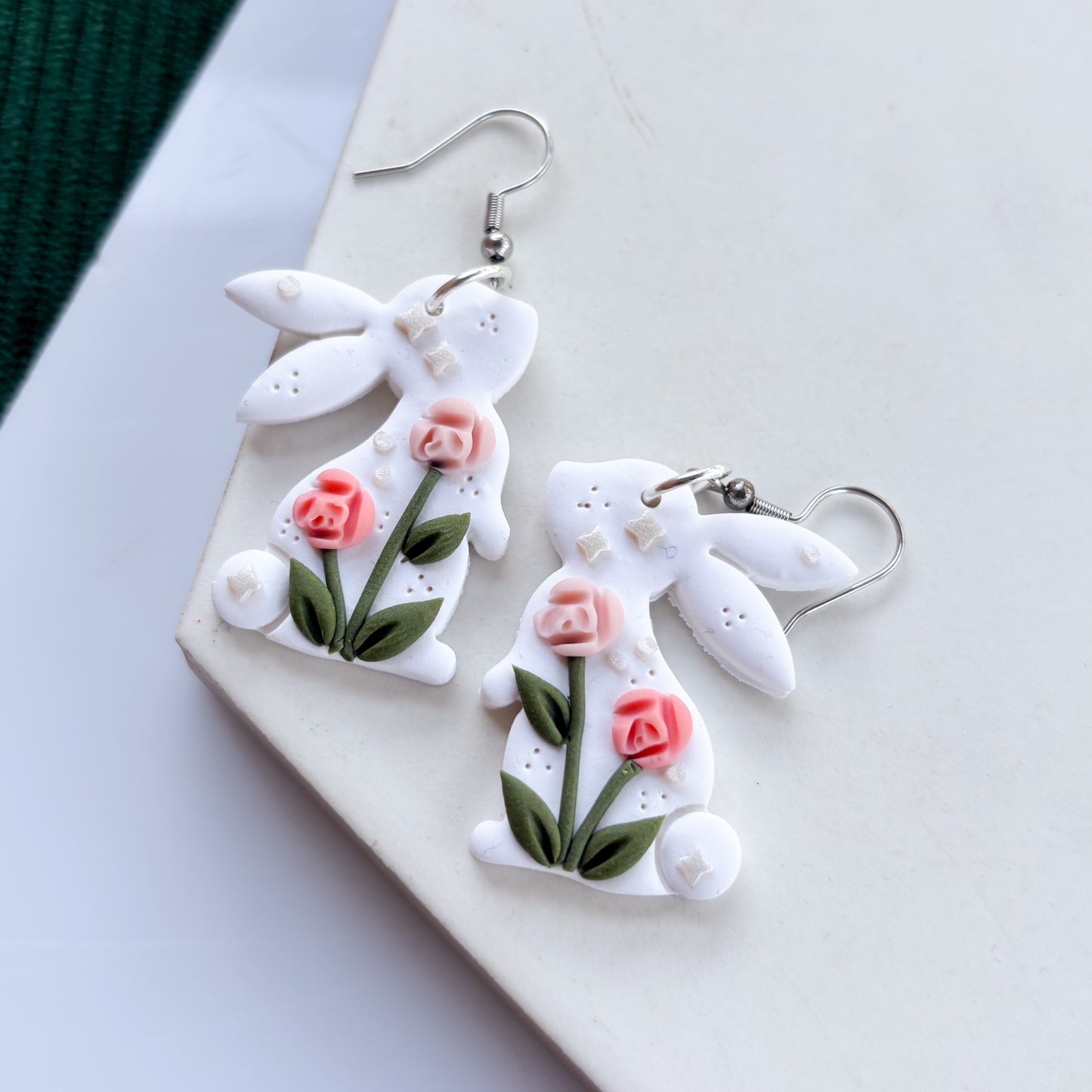 ROSE RABBIT EARRINGS
