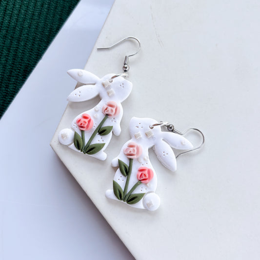 ROSE RABBIT EARRINGS