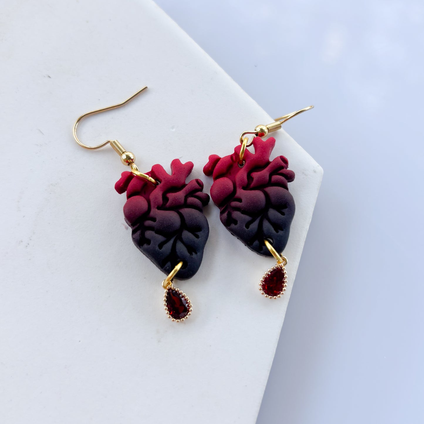 ANATOMICAL HEART EARRINGS