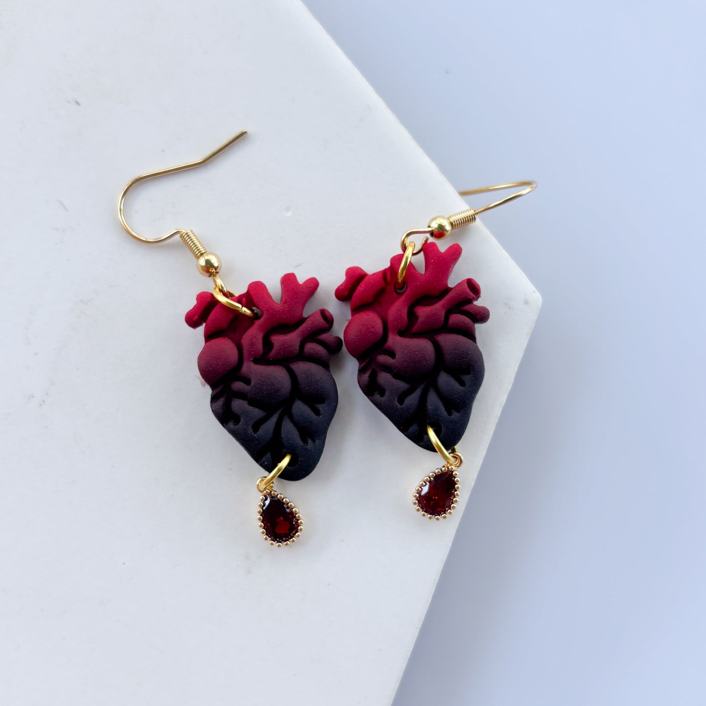 ANATOMICAL HEART EARRINGS