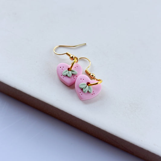 MINI HEARTS EARRINGS (PINK)