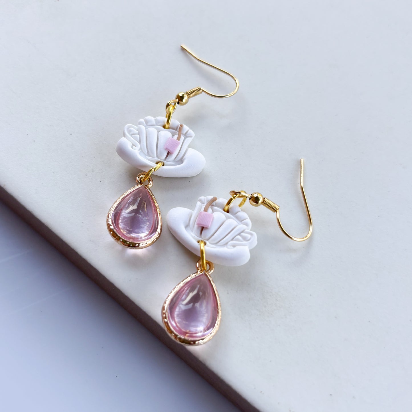 TEACUP EARRINGS (PINK)