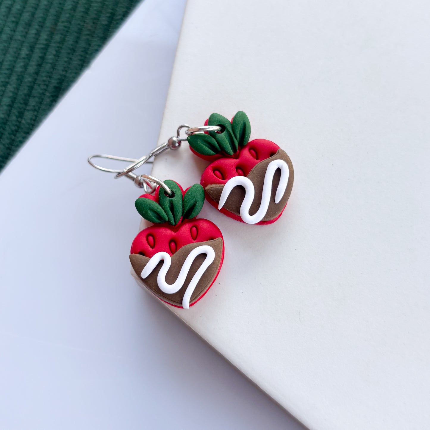 CHOCOLATE STRAWBERRY EARRINGS