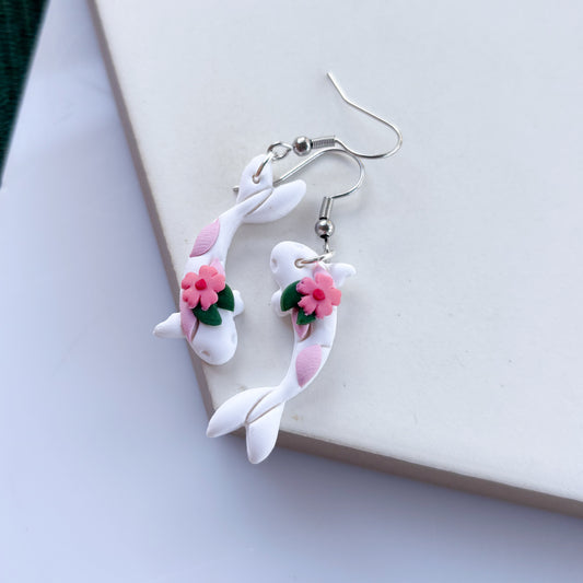 PINK KOI EARRINGS