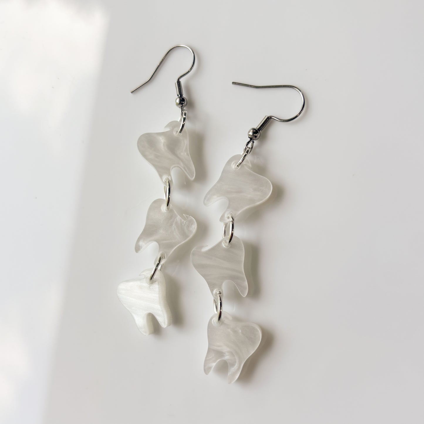 TEETH TRIO ACRYLIC EARRINGS