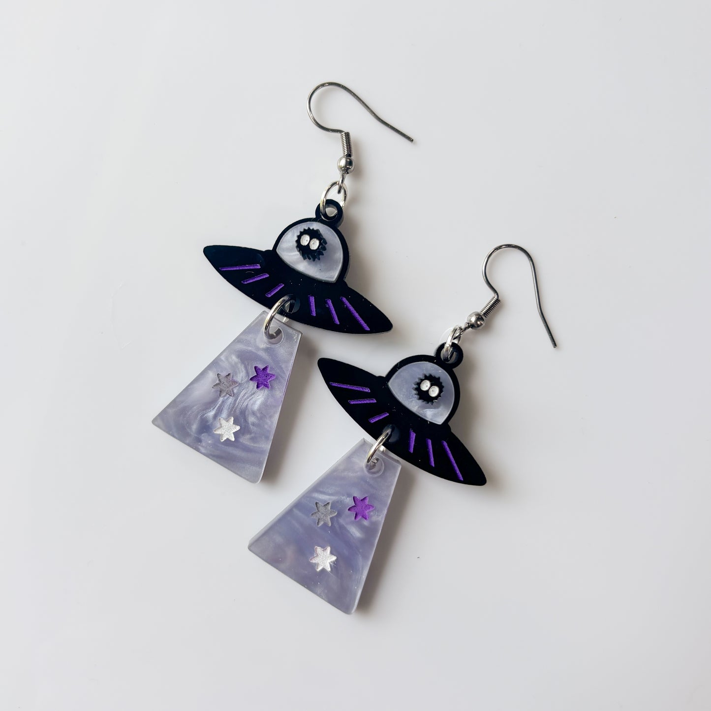 SOOT SPRITE UFO ACRYLIC EARRINGS