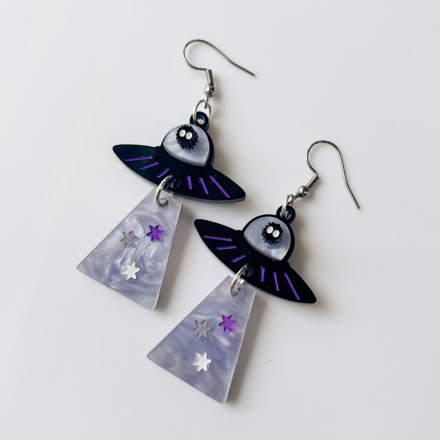 SOOT SPRITE UFO ACRYLIC EARRINGS