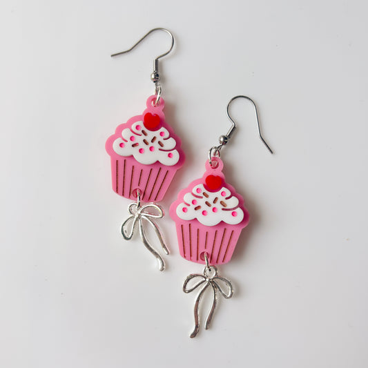 CUPCAKE ACRYLIC EARRINGS