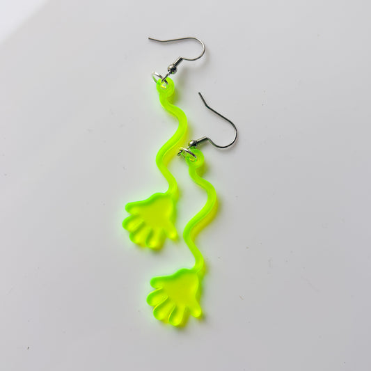 STICKY HAND ACRYLIC EARRINGS