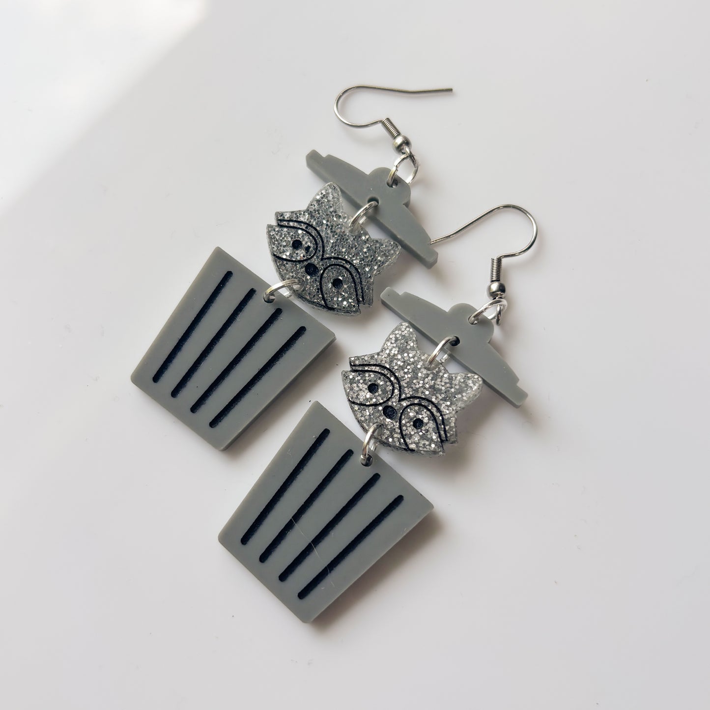 TRASH PANDA ACRYLIC EARRINGS
