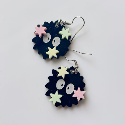 SOOT SPRITE ACRYLIC EARRINGS