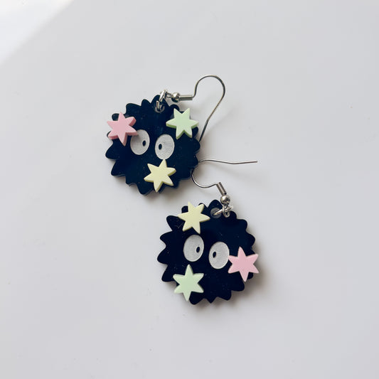 SOOT SPRITE ACRYLIC EARRINGS