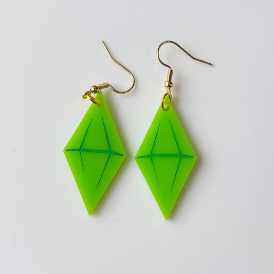 PLUMBOB ACRYLIC EARRINGS