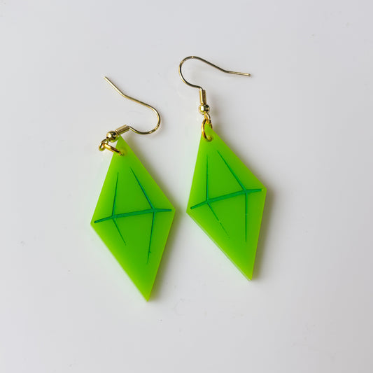 PLUMBOB ACRYLIC EARRINGS