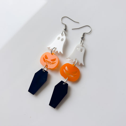 HALLOWEEN TRIO ACRYLIC EARRINGS
