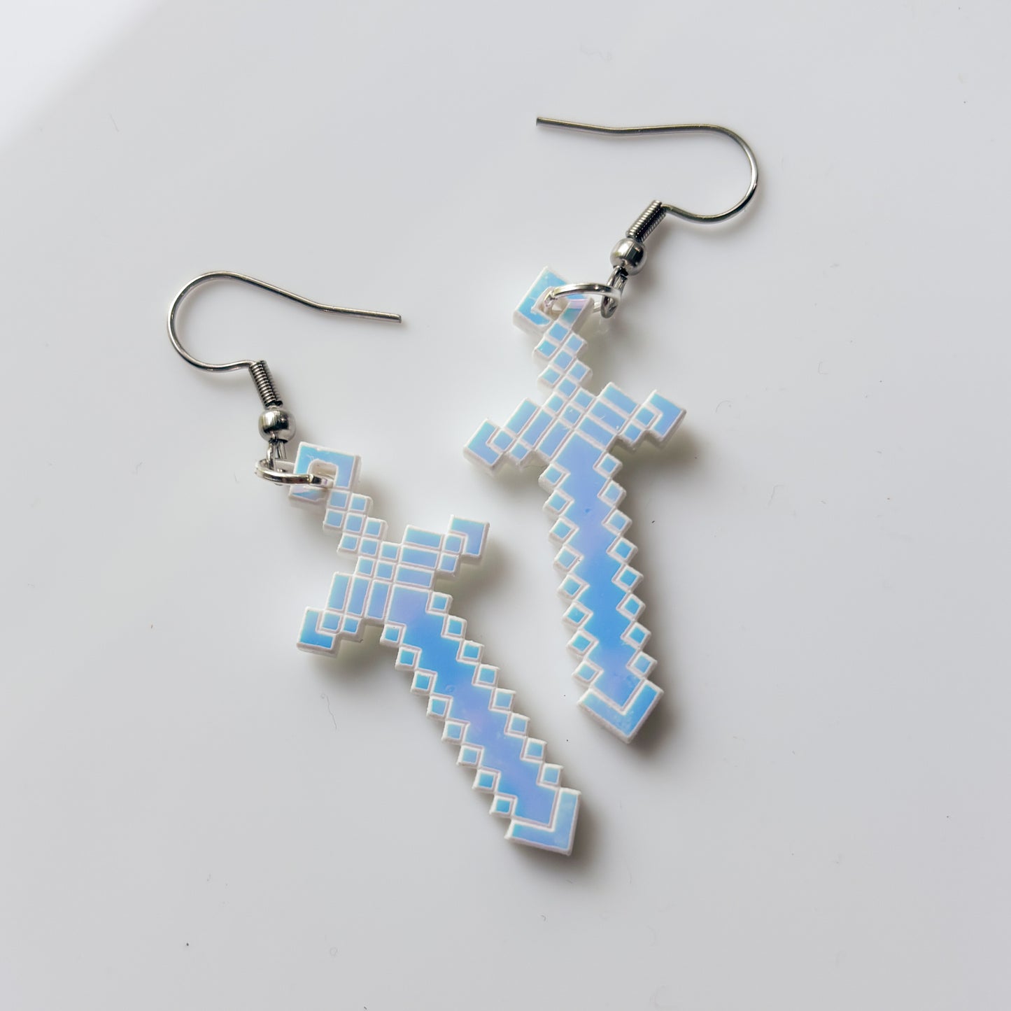 DIAMOND SWORD ACRYLIC EARRINGS