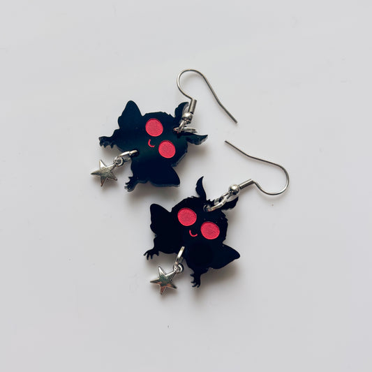 MOTHMAN ACRYLIC EARRINGS